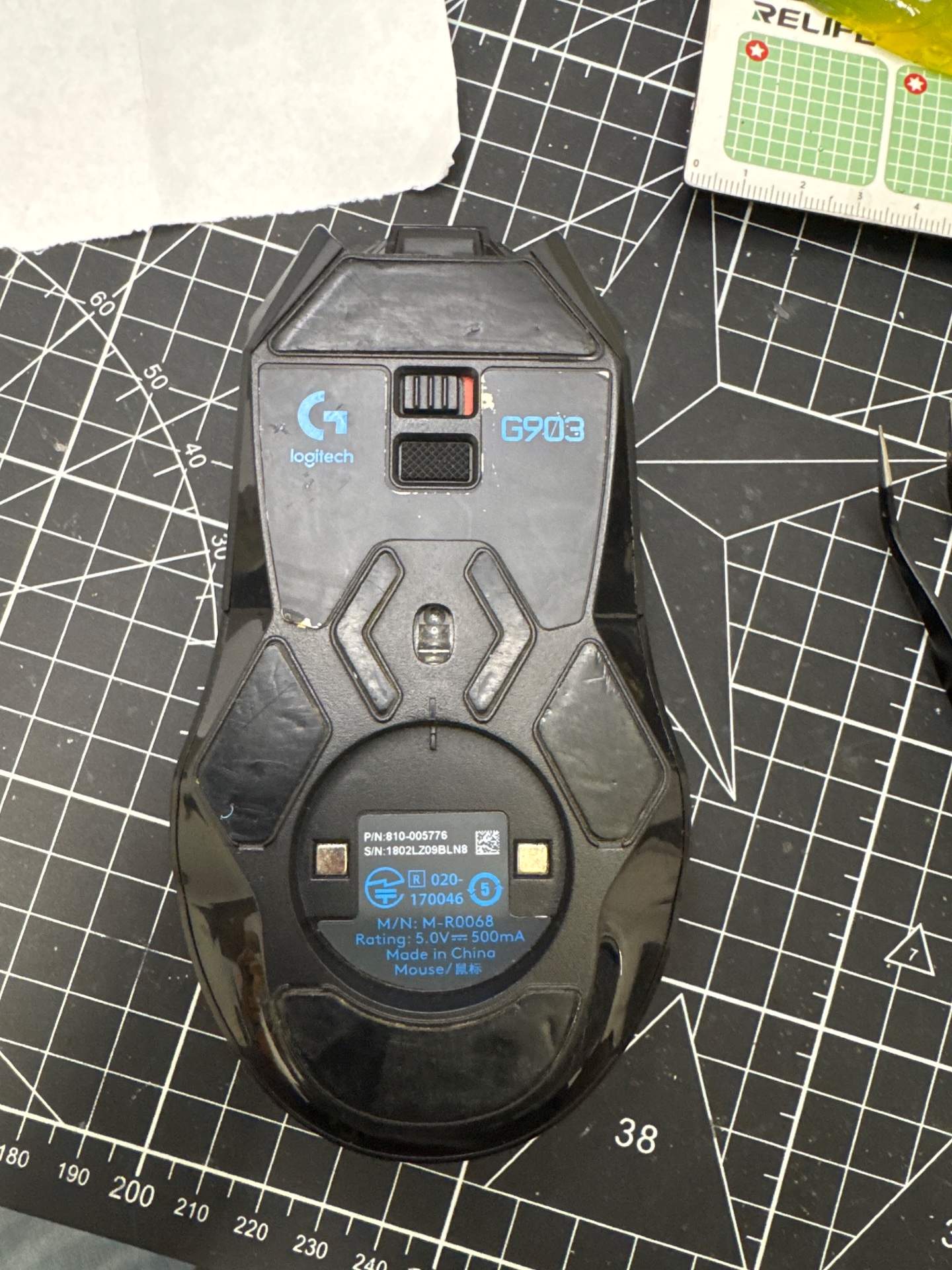 罗技 G903 更换电池-新电池 1400MAh 实拍图
