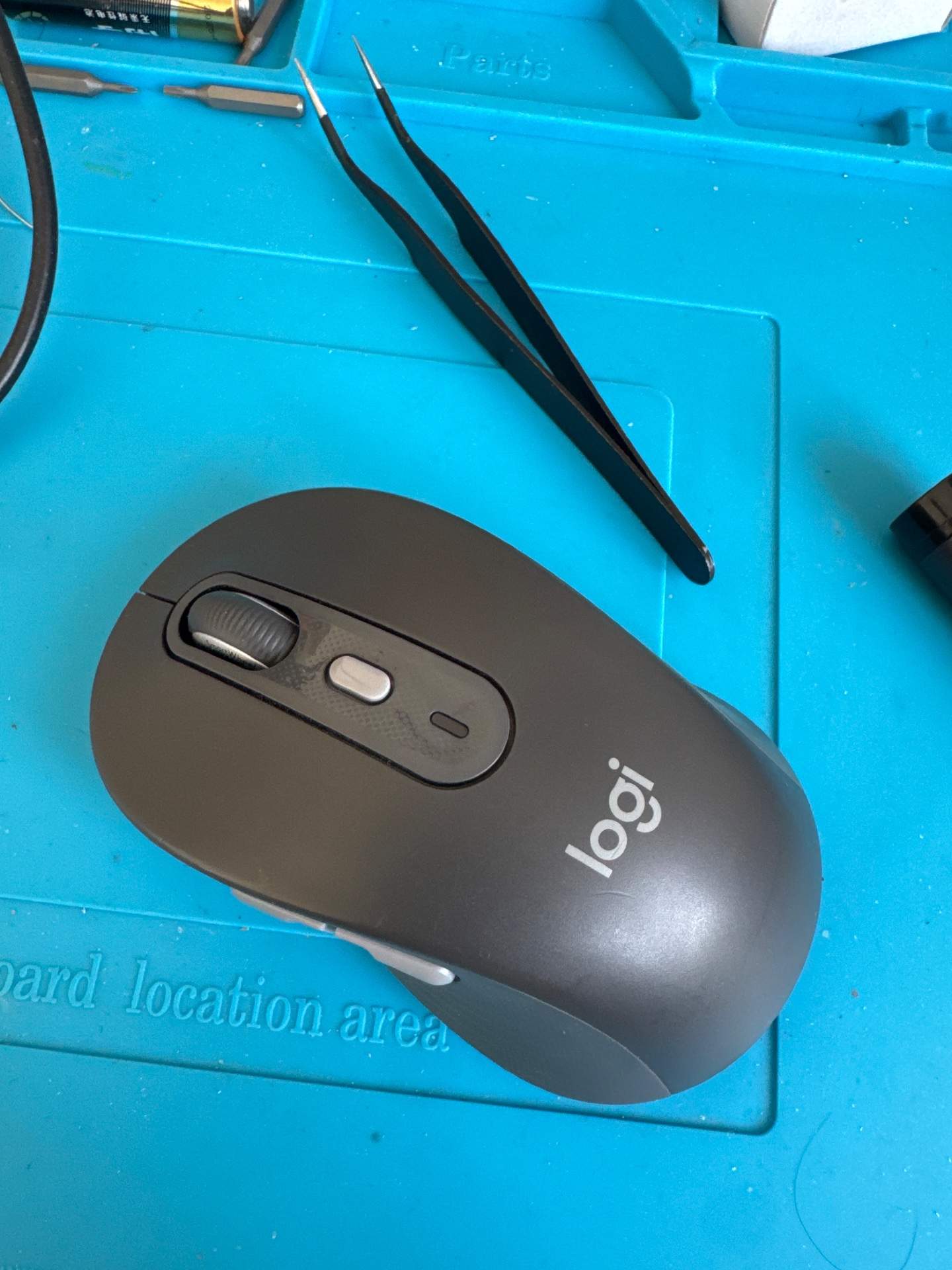 M750左键微动坏了更换左右微动 实拍图