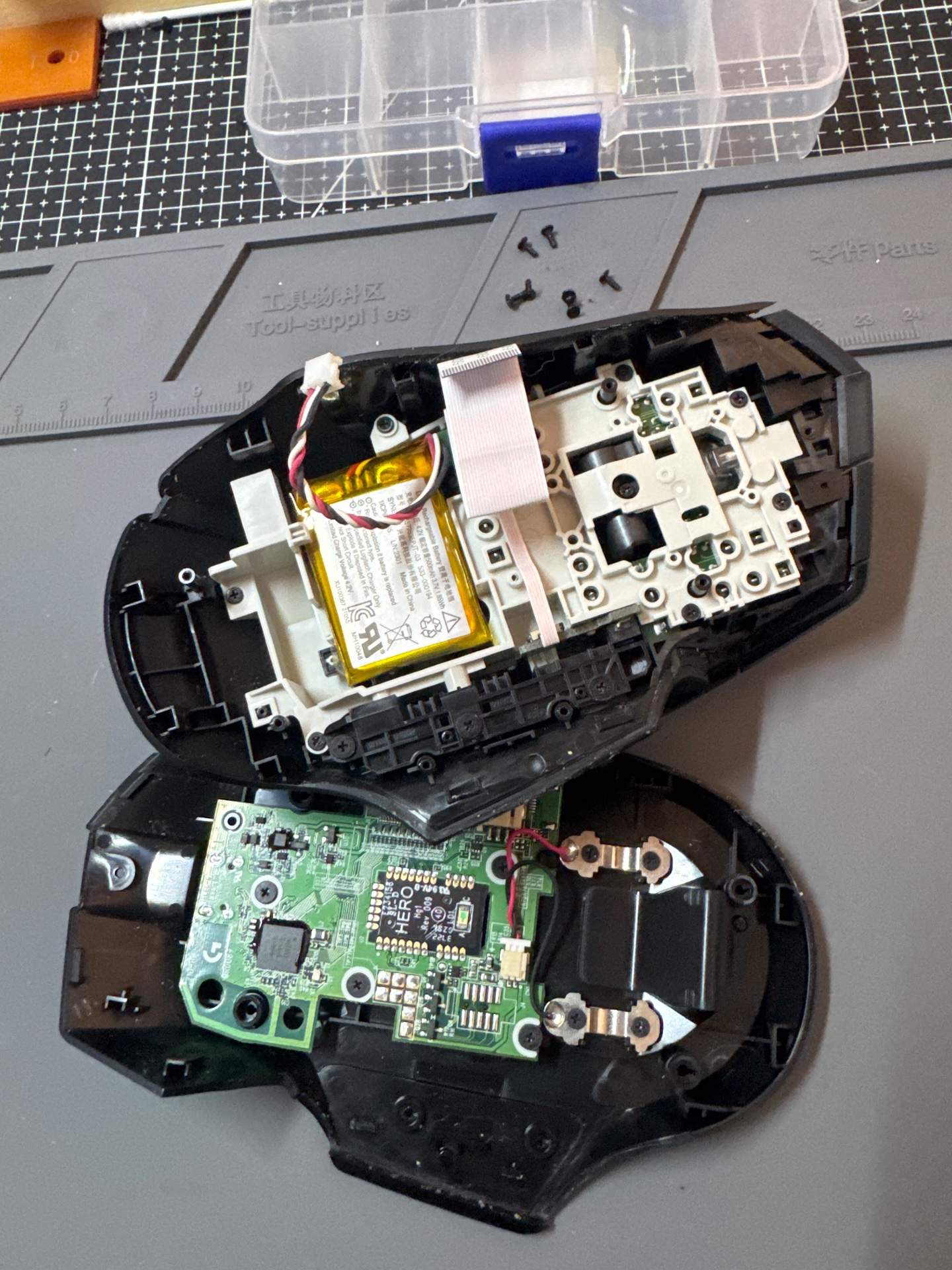 【顺丰发回】内蒙古鄂尔多斯客户罗技g502x更换上壳子底壳子超声波清洁➕换 耐用的微动（白点 100M） 实拍图