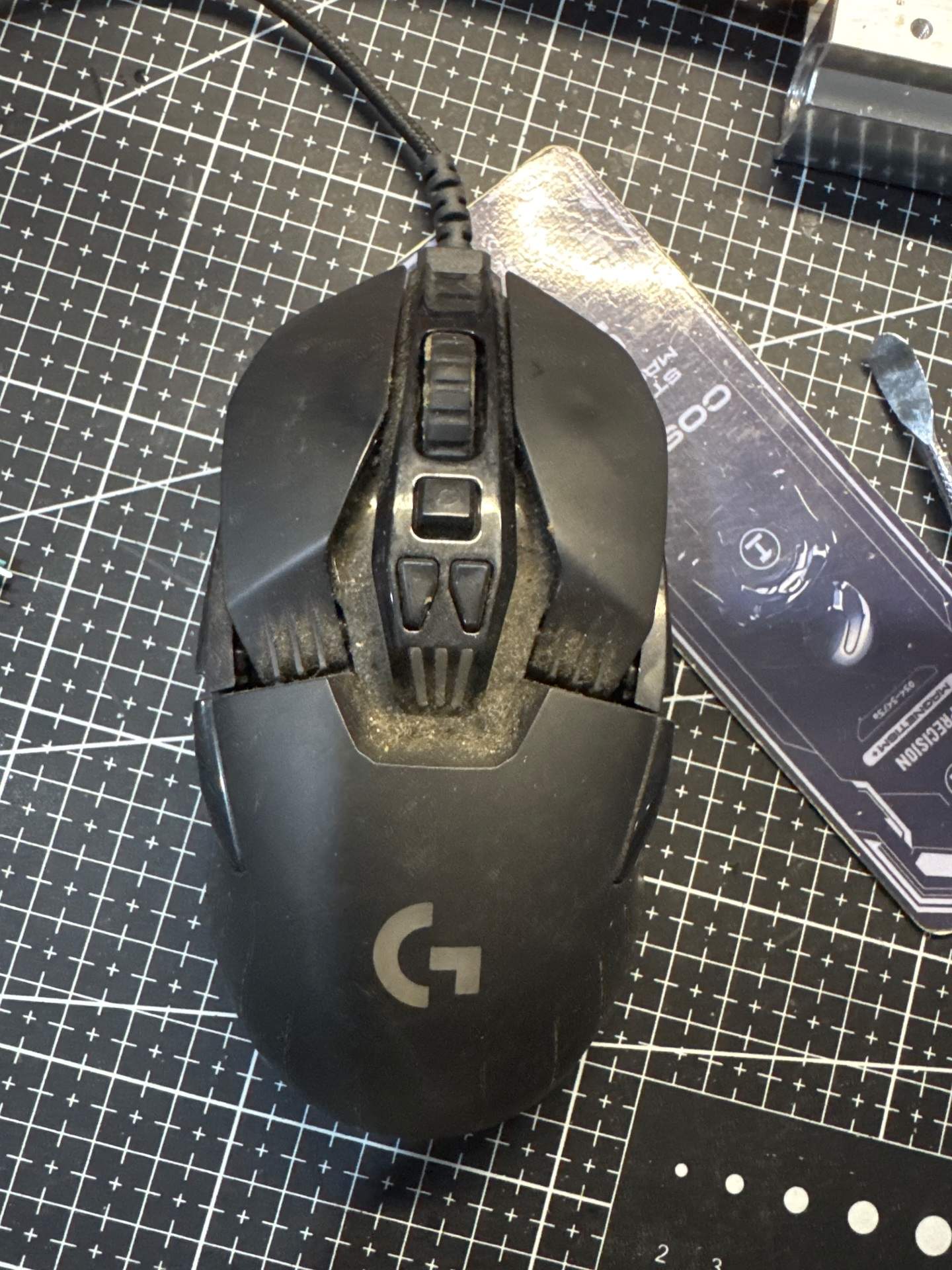 罗技 g903 hero无线的左边连击 实拍图