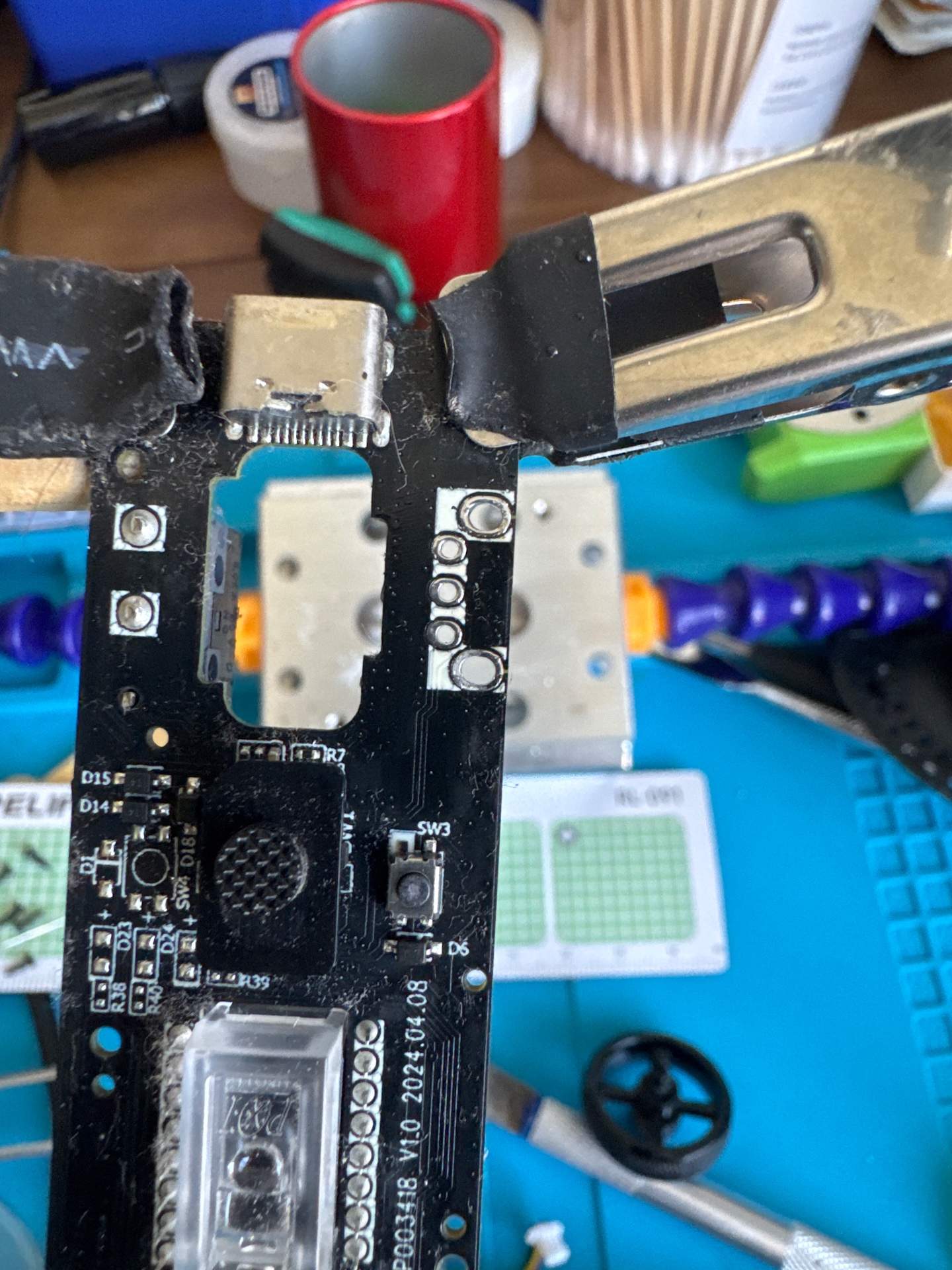 雷柏VT3 pro max 鼠标 更换右键光微动和编码器 实拍图