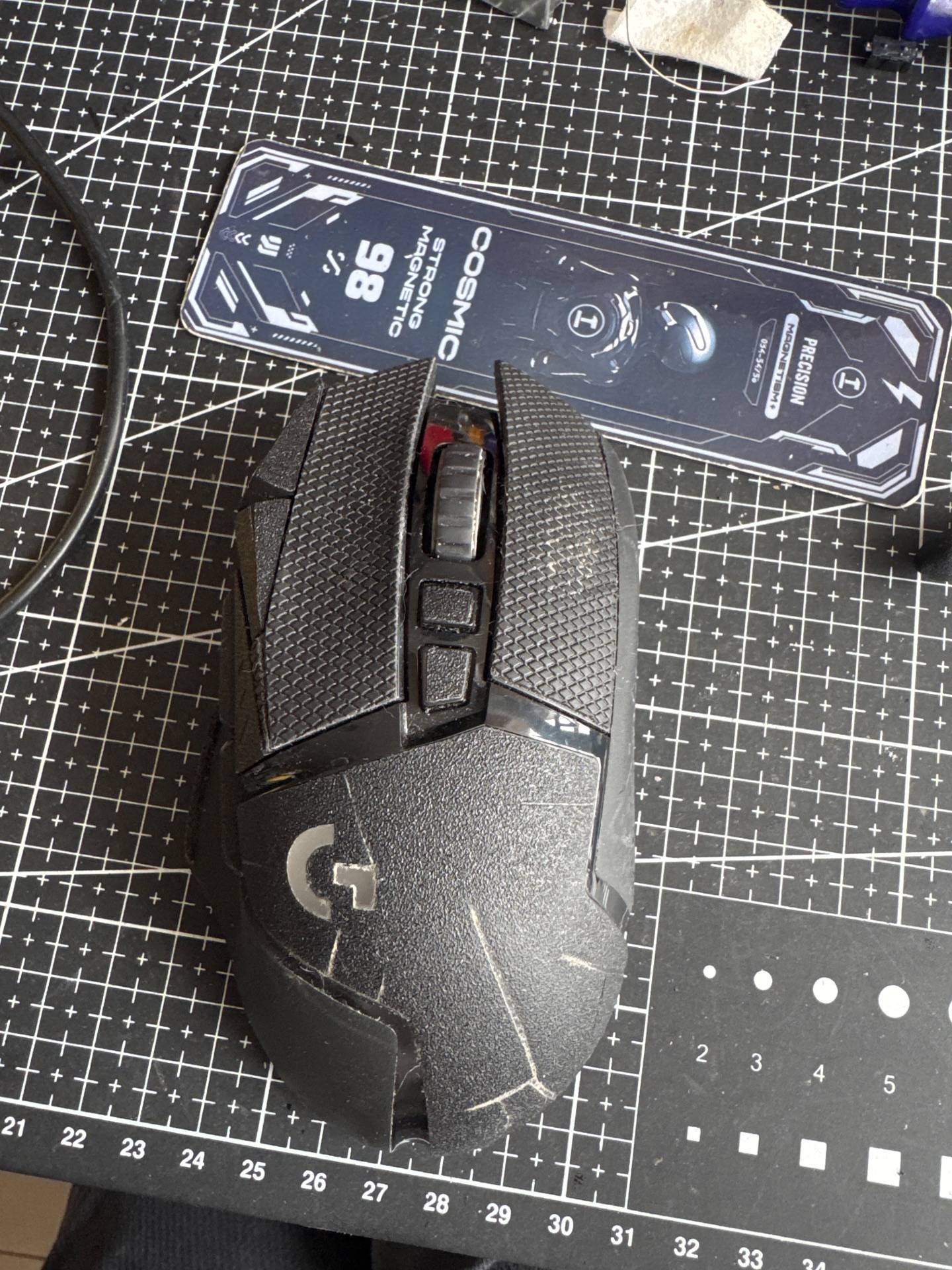 g502 无线更换微动 实拍图