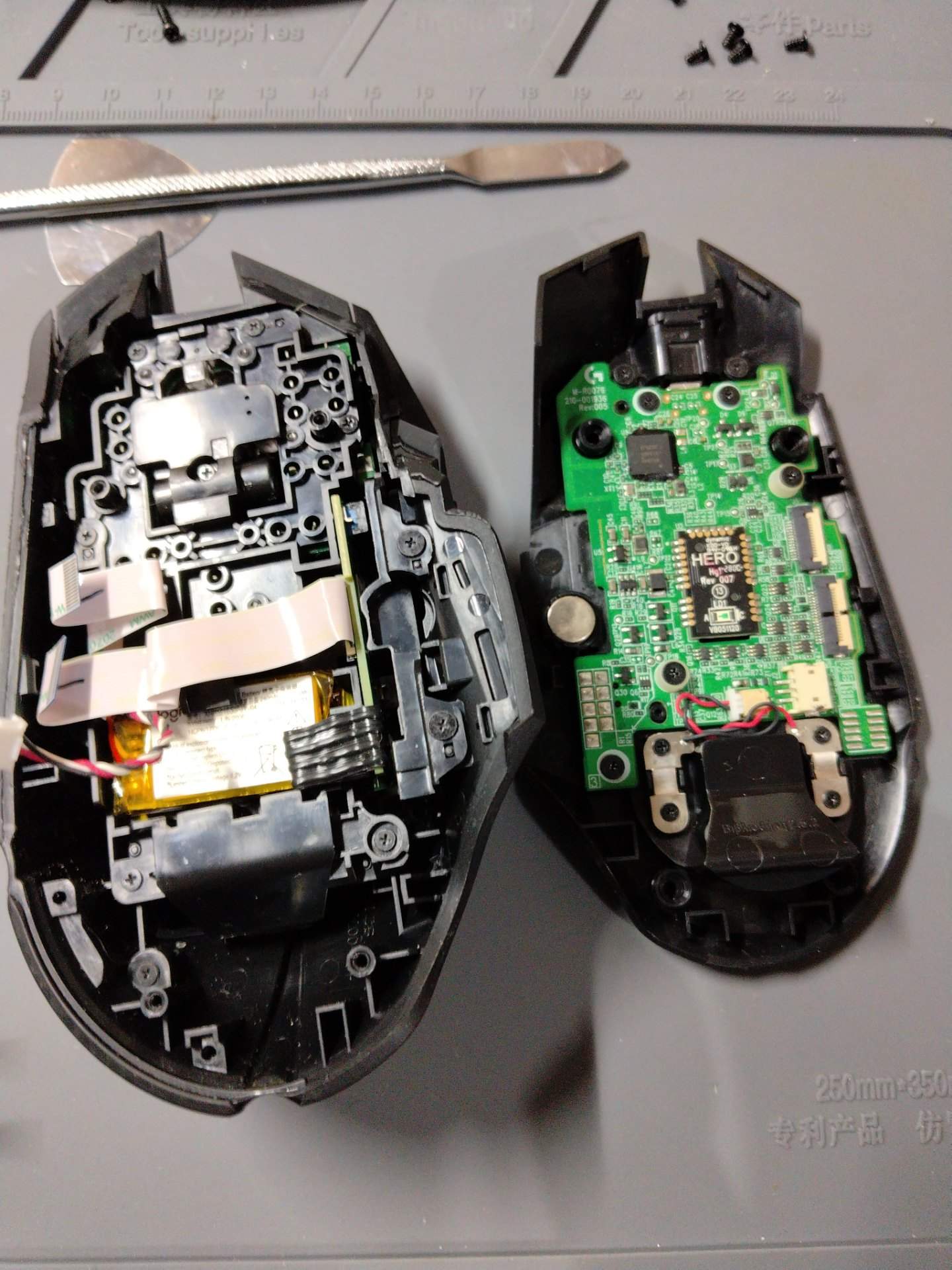 g502无线右键经常长按的时候失灵，更换左右升级款 100M 白点微动 实拍图