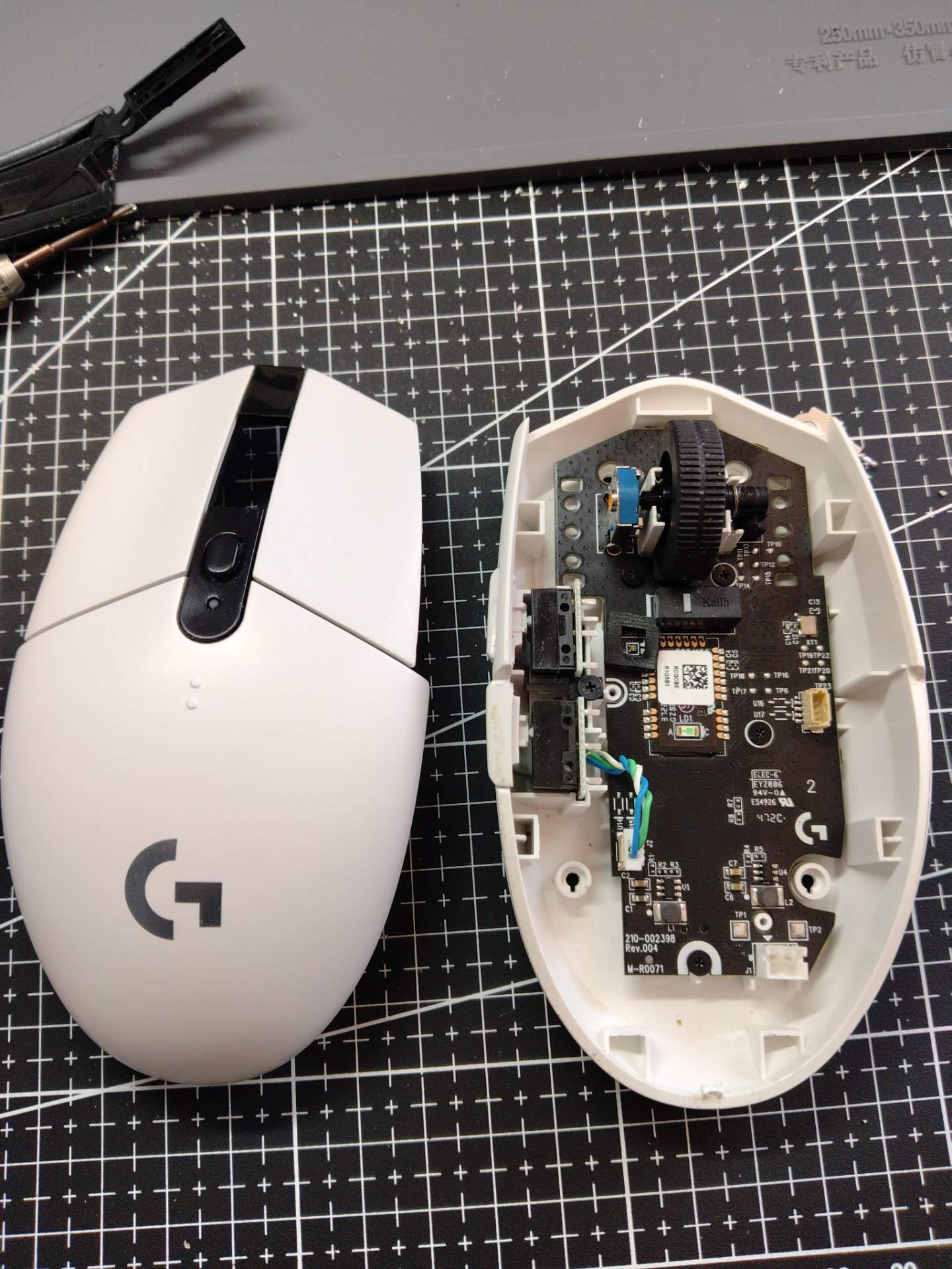 罗技g304更换左右按键片➕编码器 实拍图 3
