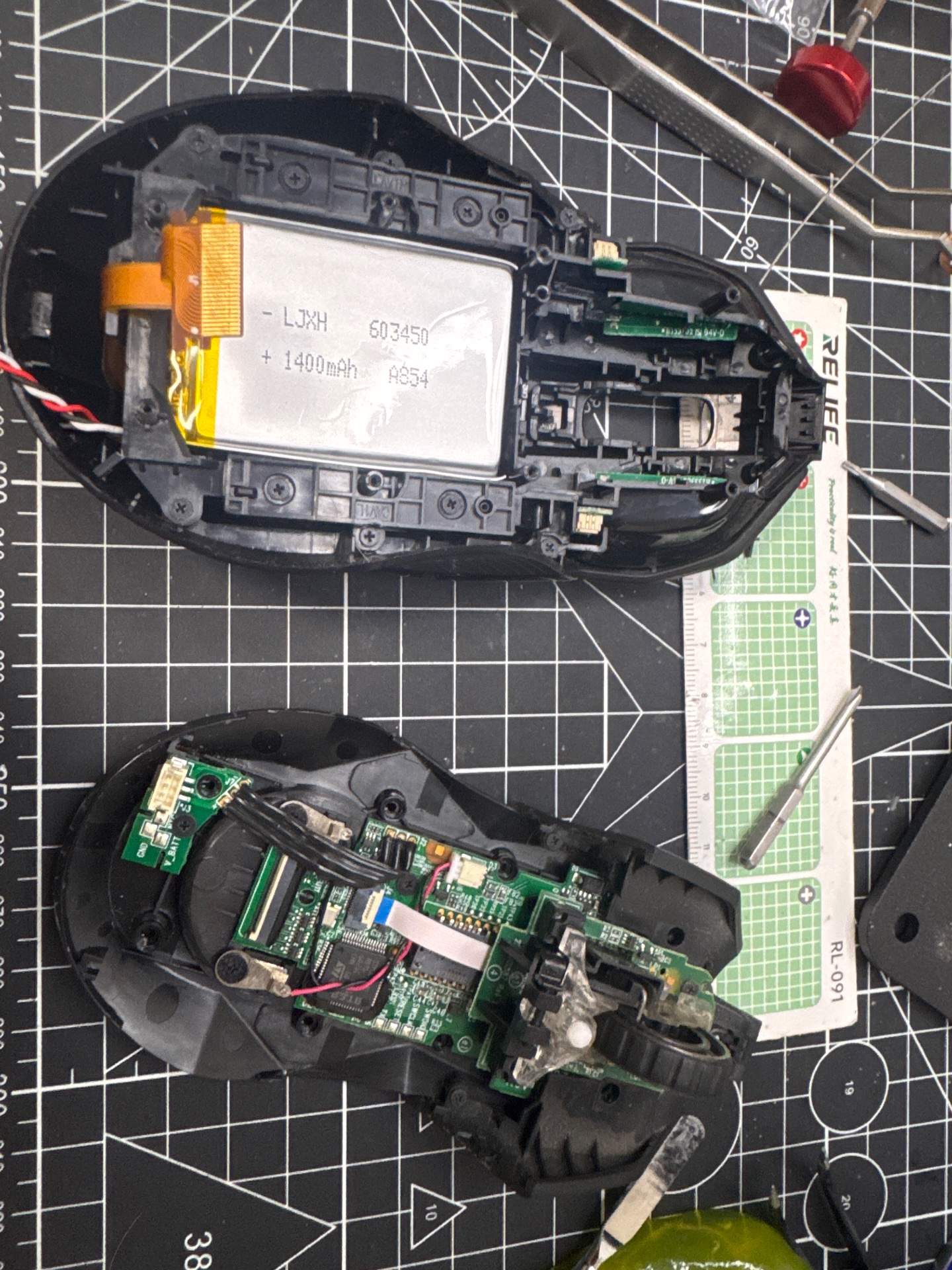罗技 G903 更换电池-新电池 1400MAh 实拍图