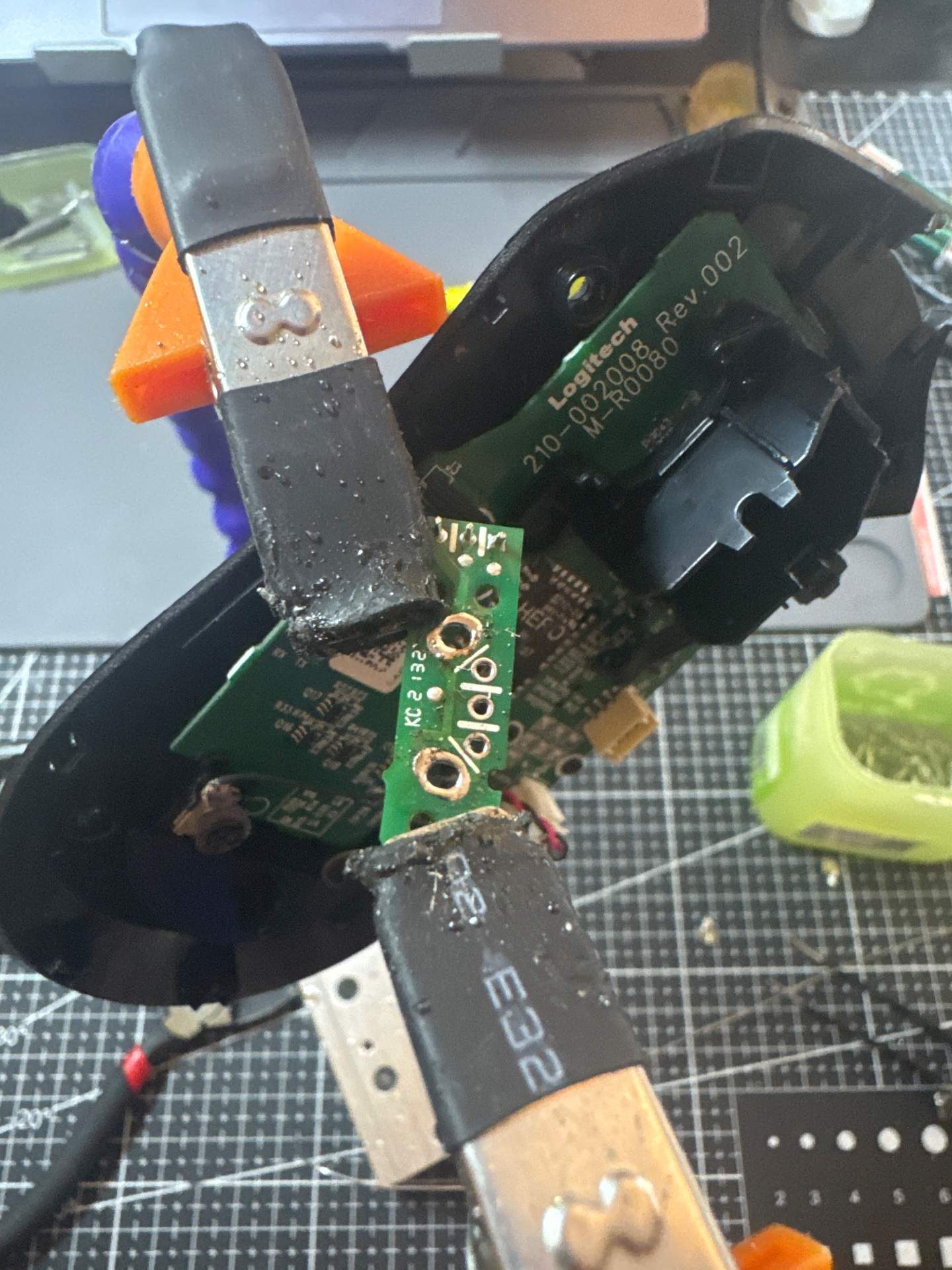 罗技G703 双击+ 更换编码器 实拍图