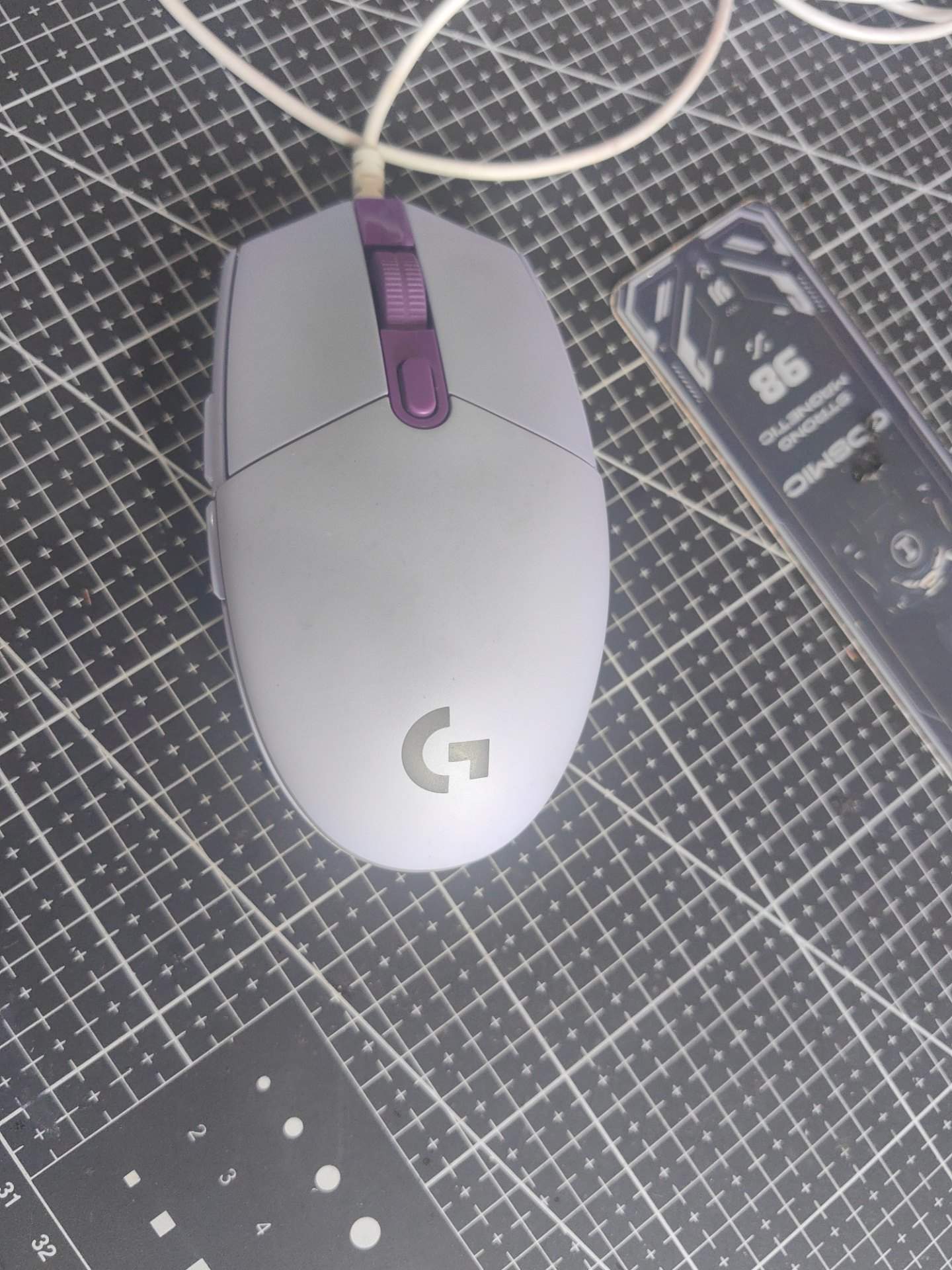 湖南衡阳客户罗技 G102 更换左右棕黄静音微动 实拍图