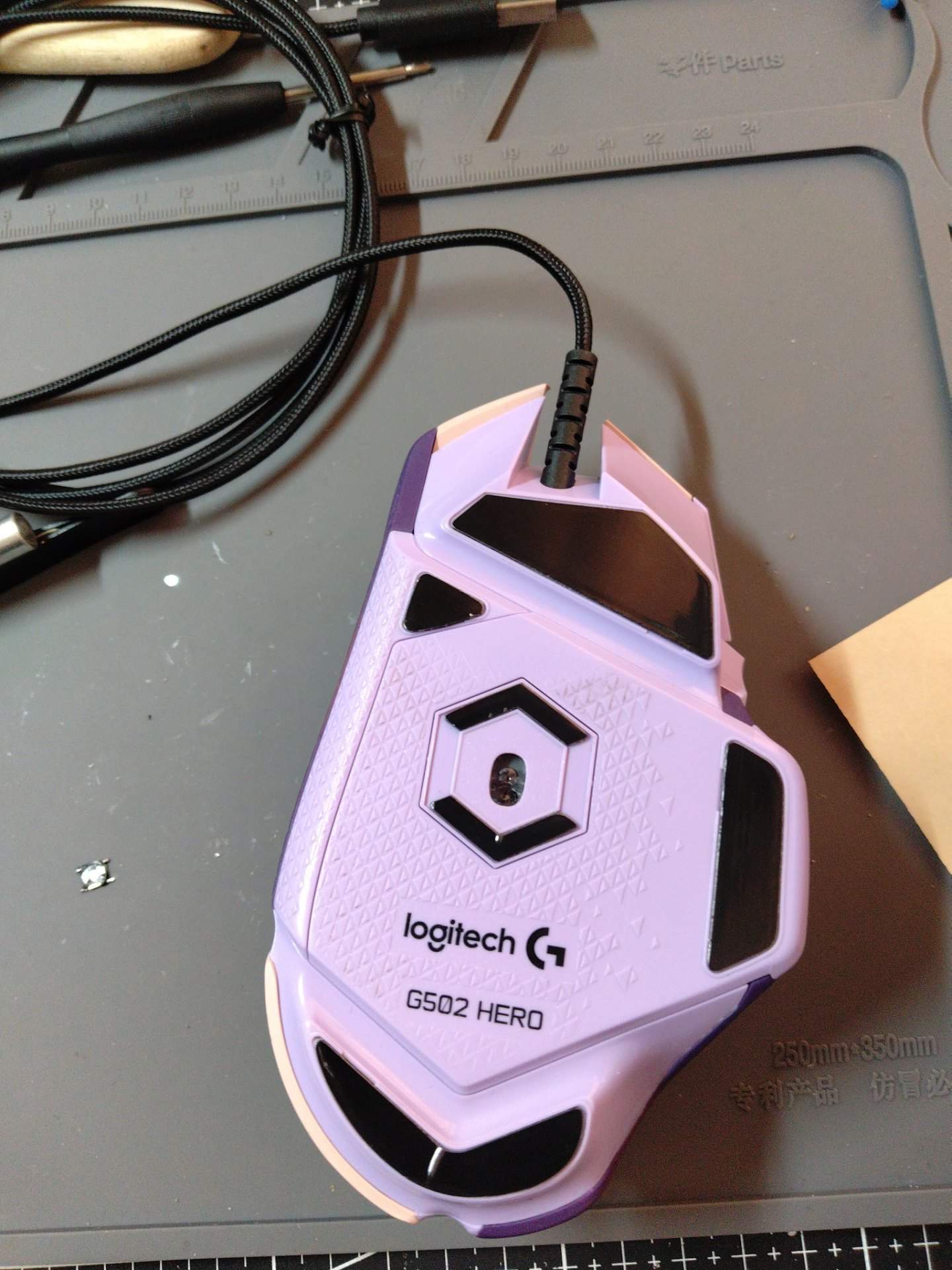 罗技 G502 更换编织线 +超声波清洁 实拍图 1