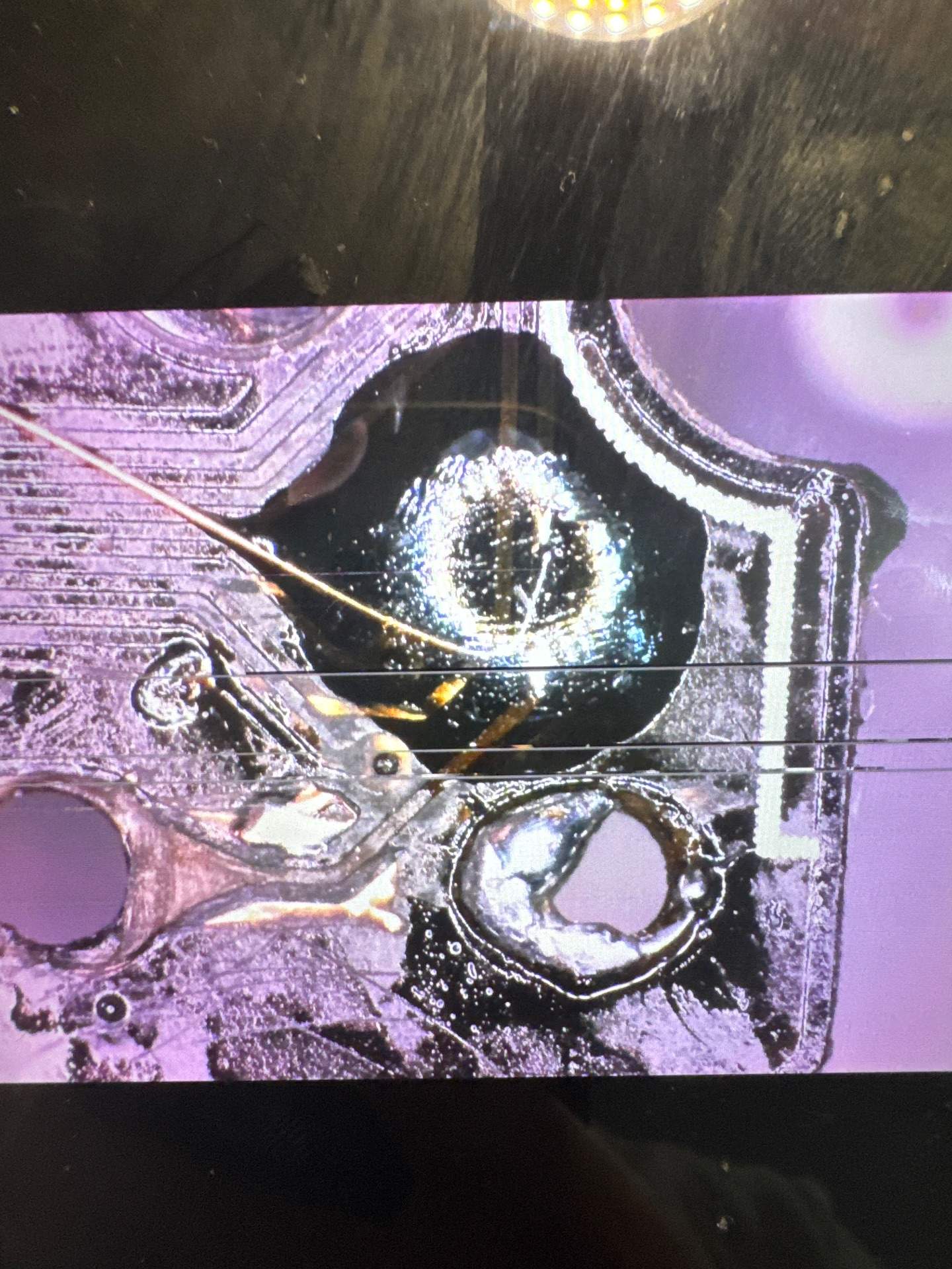 蜻蜓 a9promax 自己更换热插拔导致焊盘损坏，需要飞线焊接微动 实拍图
