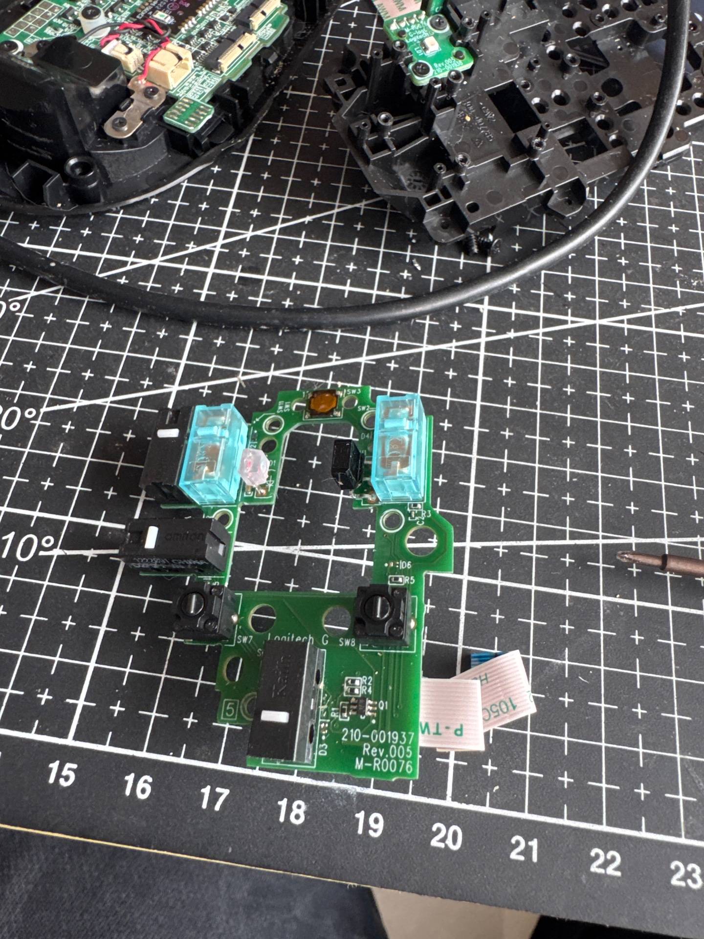g502 无线更换微动 实拍图 2