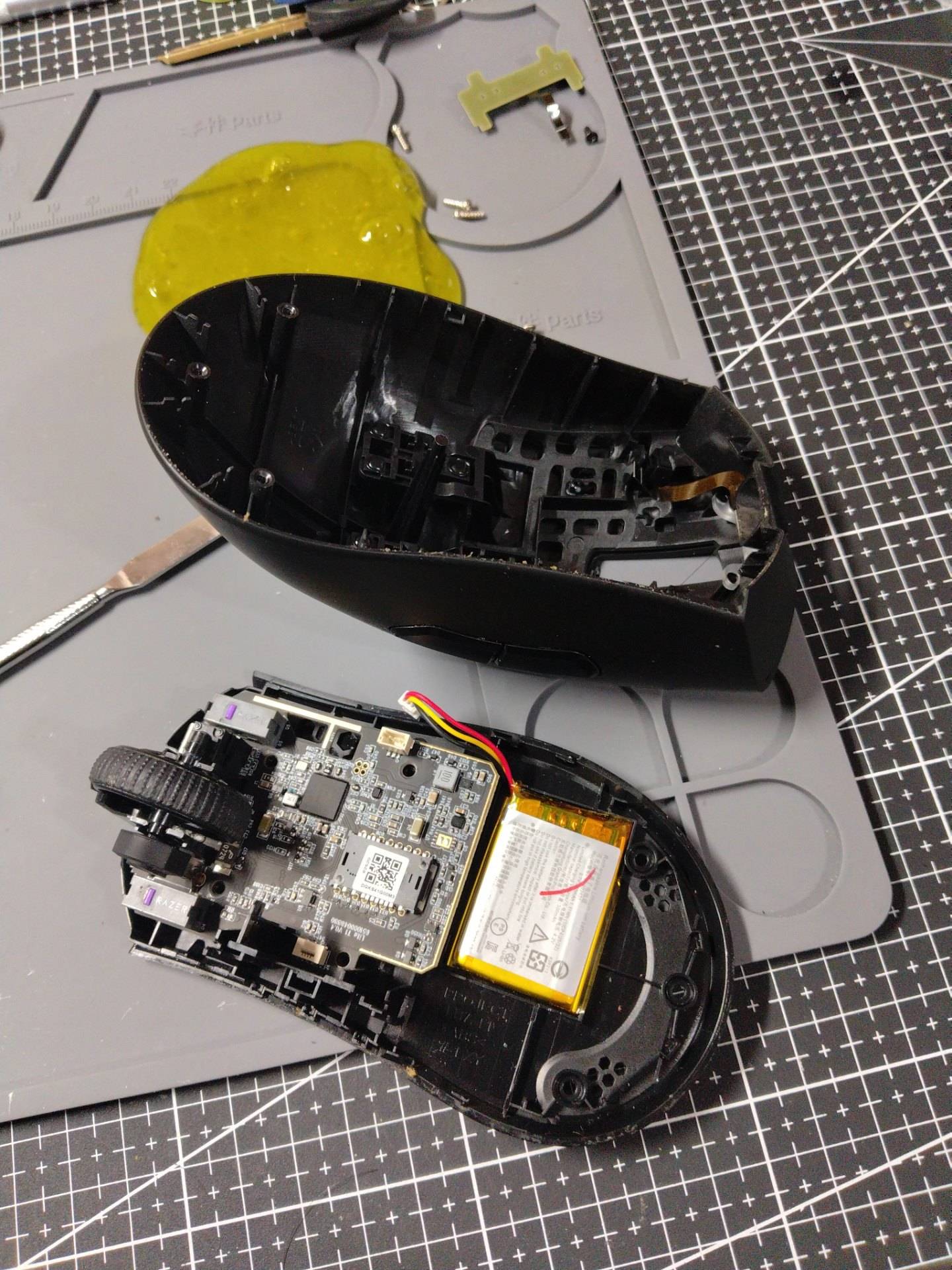 辽宁沈阳-炼狱蝰蛇 V3Pro 滚轮回滚更换编码器-脚贴无需粘贴 实拍图