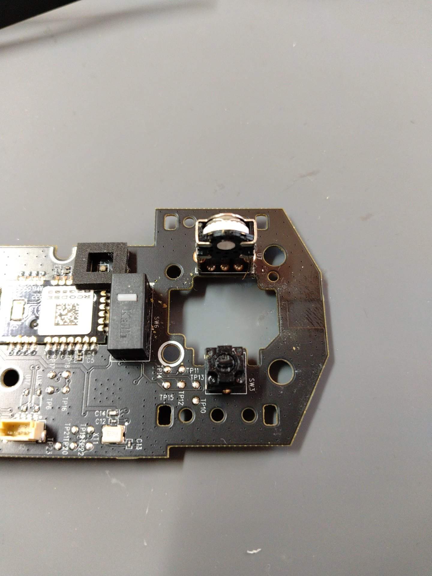 罗技G304和M170一起更换编码器 实拍图