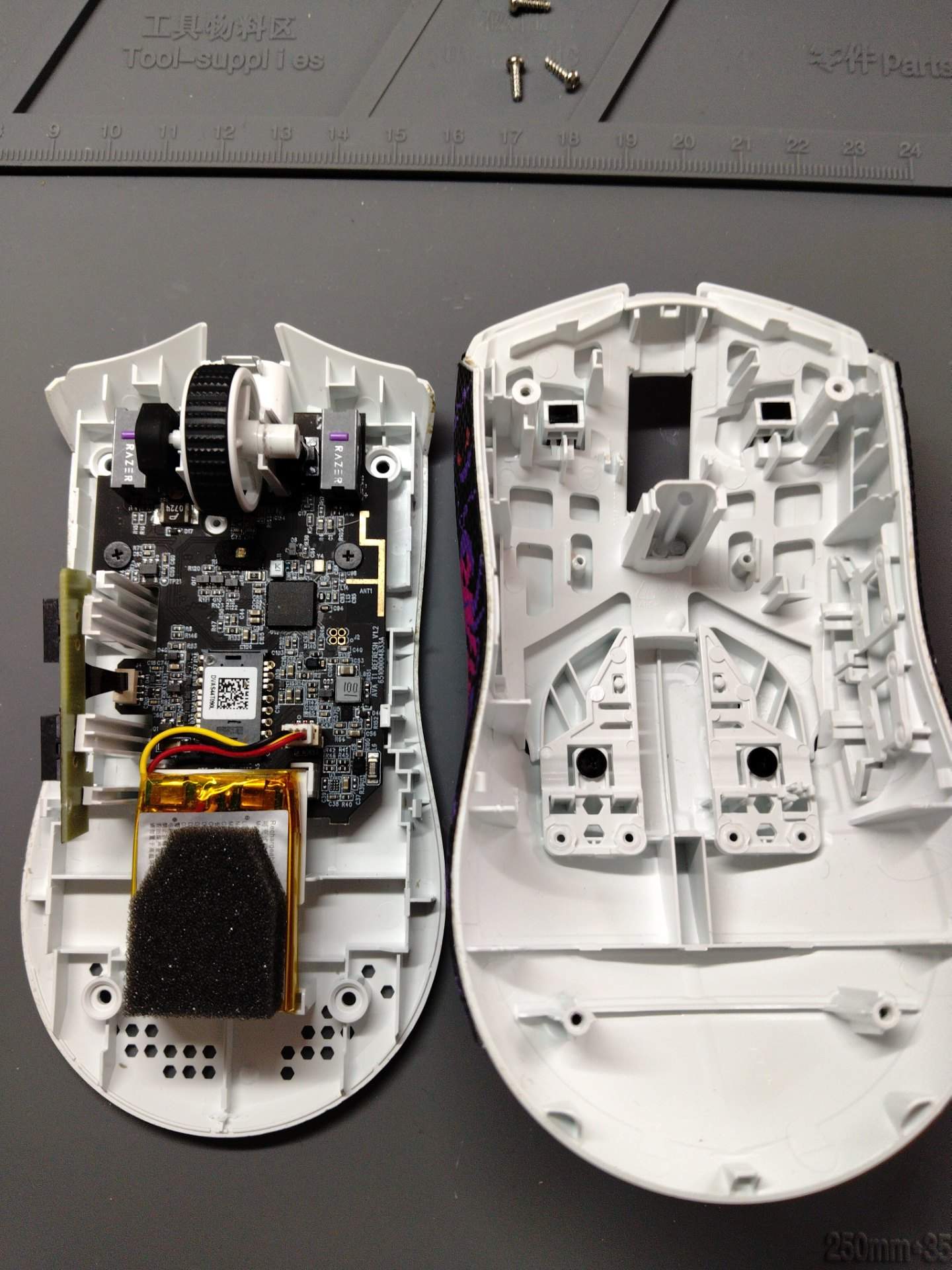 福建厦门客户毒蝰 v2 pro更换编码器检查光标玩游戏卡顿的问题 实拍图