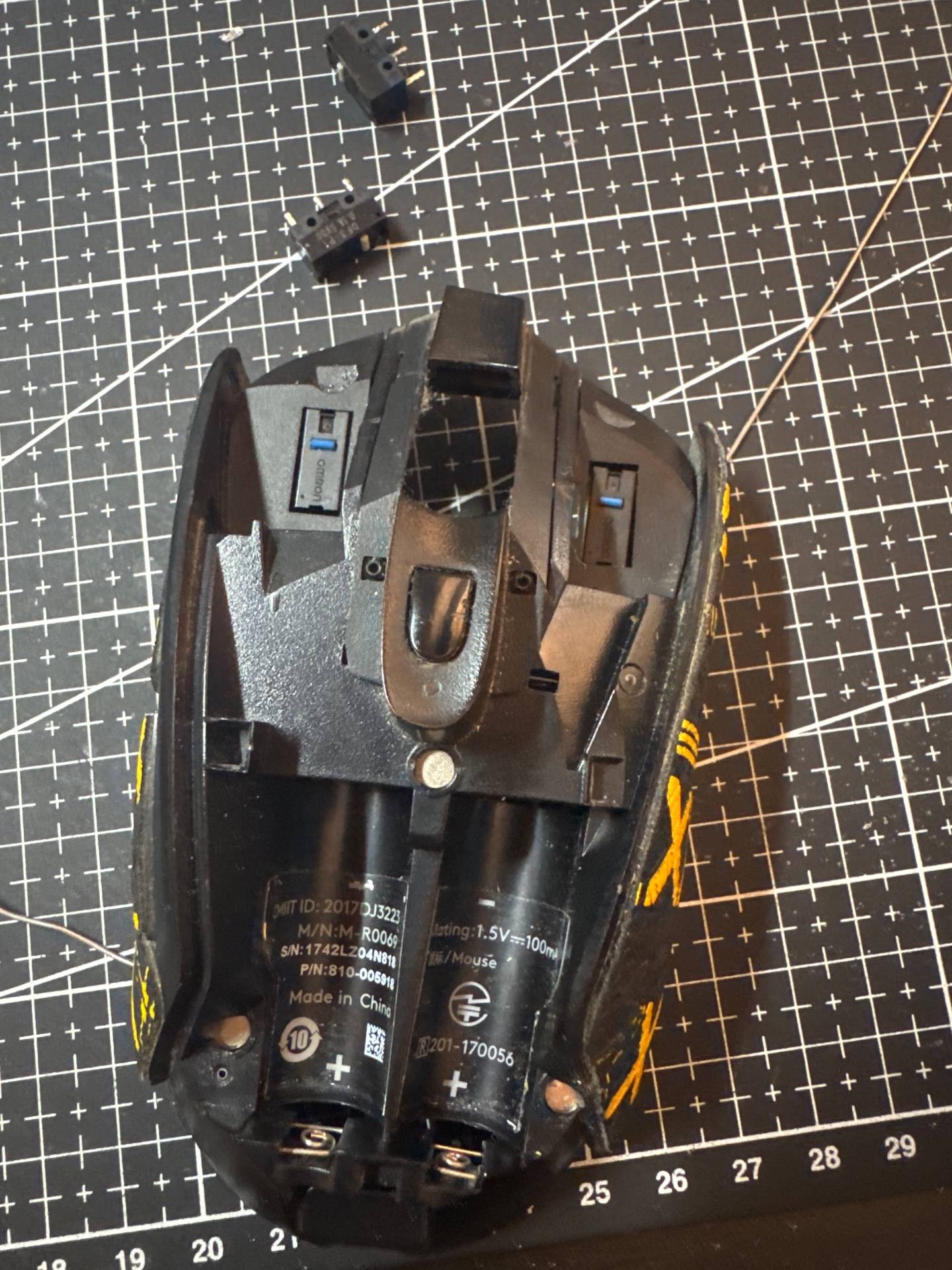 罗技 G603 更换左右微动 实拍图 2