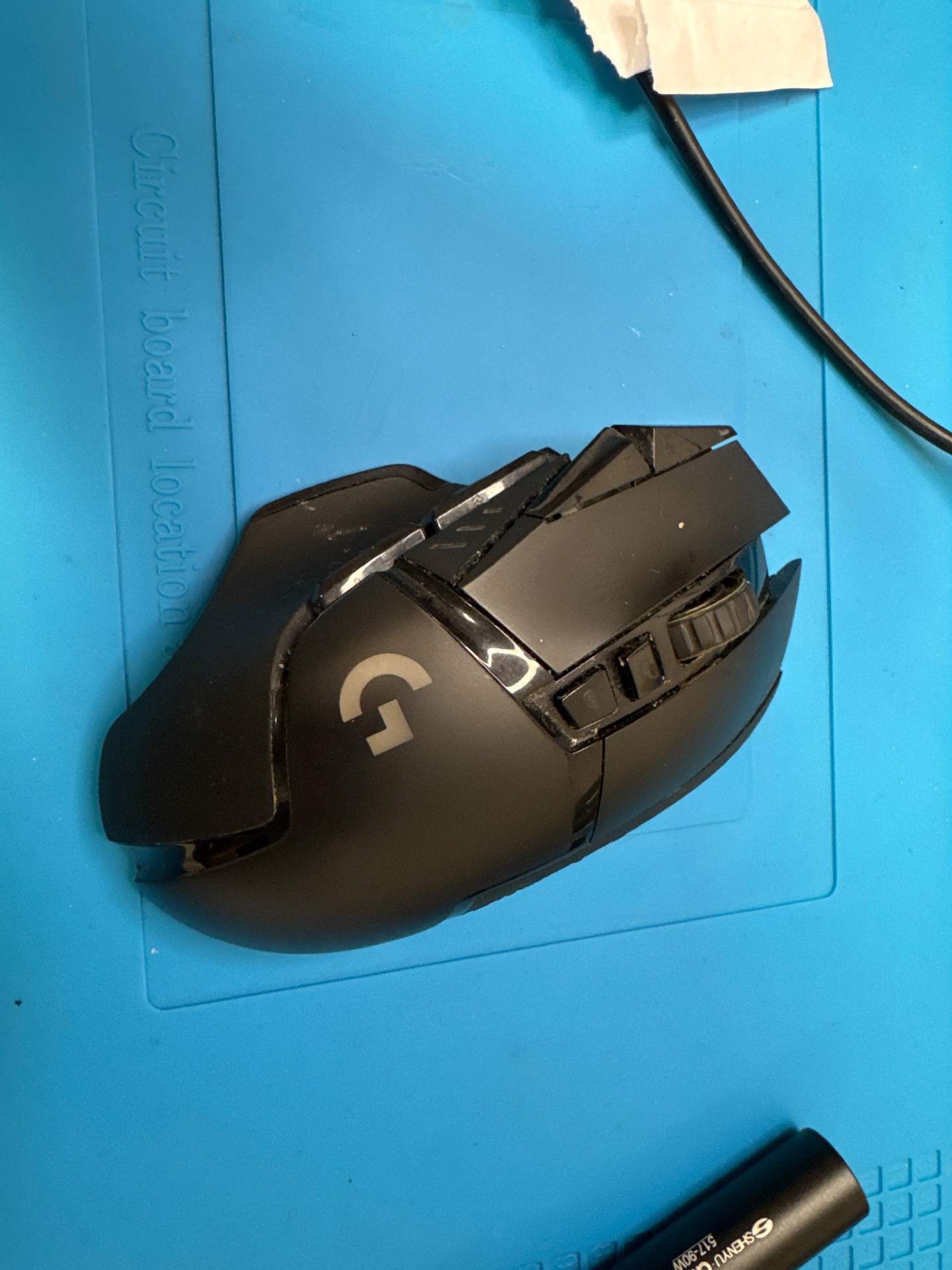 G502侧键双击，有时候不双击，喷了wd40就能好，然后过两天又双击，需要维修 实拍图