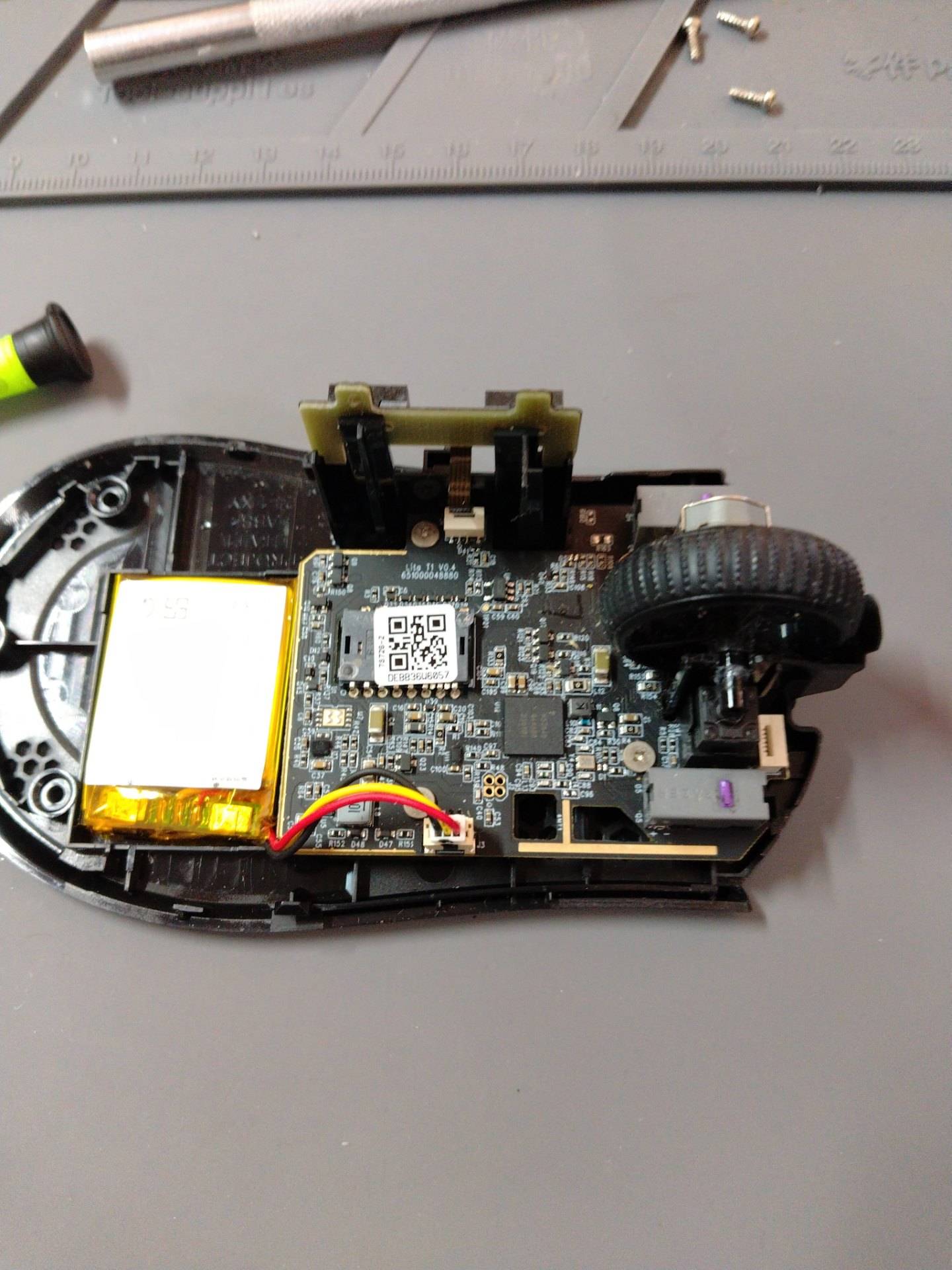 雷蛇v3pro换个编码器 实拍图