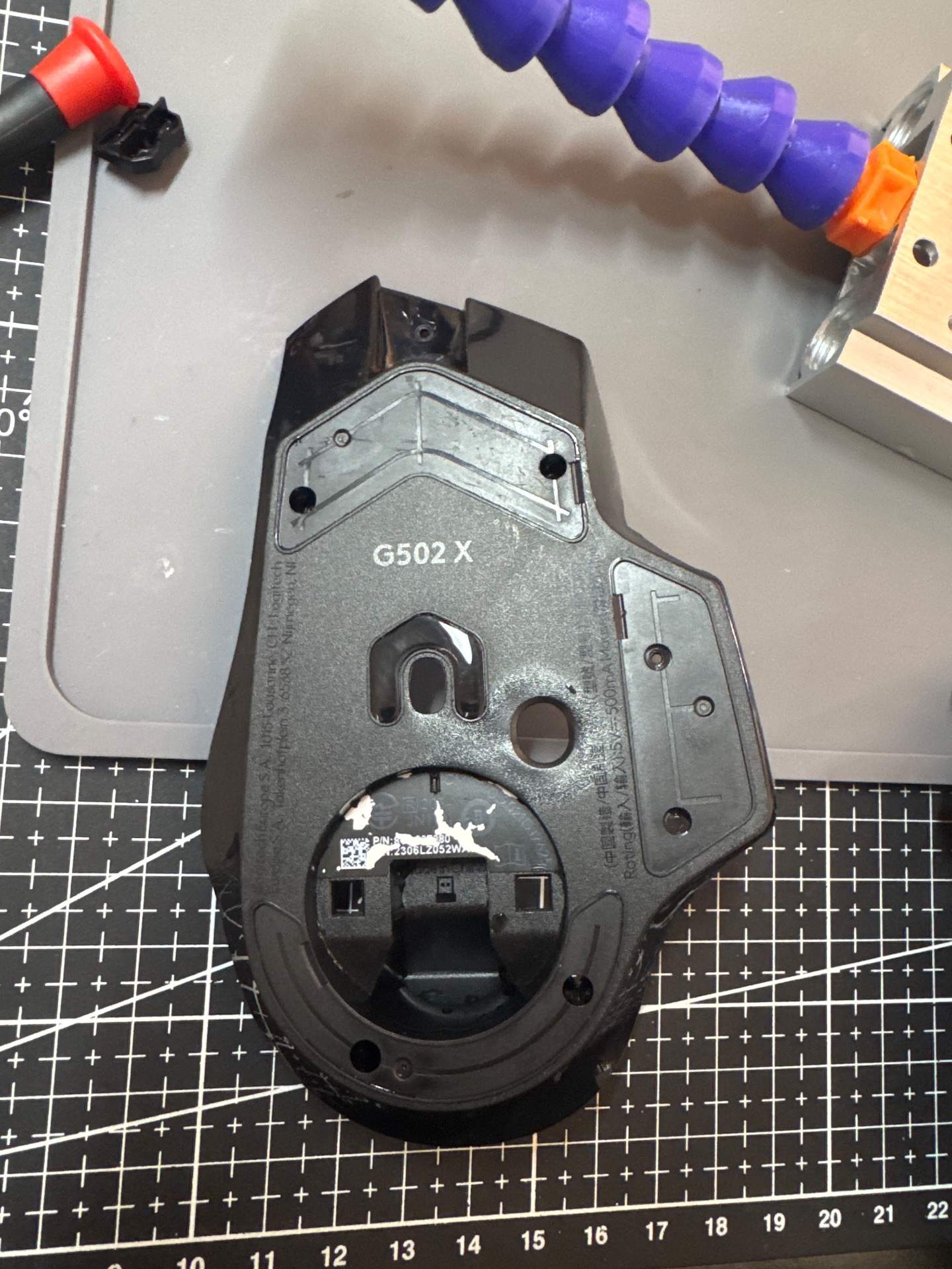 【顺丰发回】内蒙古鄂尔多斯客户罗技g502x更换上壳子底壳子超声波清洁➕换 耐用的微动（白点 100M） 实拍图