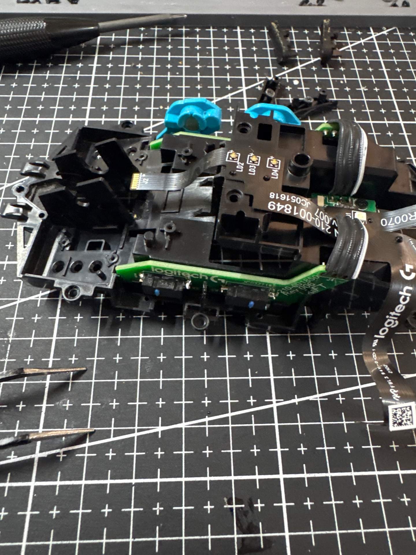 罗技 GPW1 维修（更换较多，见详细服务记录。）+ATK 维修滚轮故障 实拍图 3