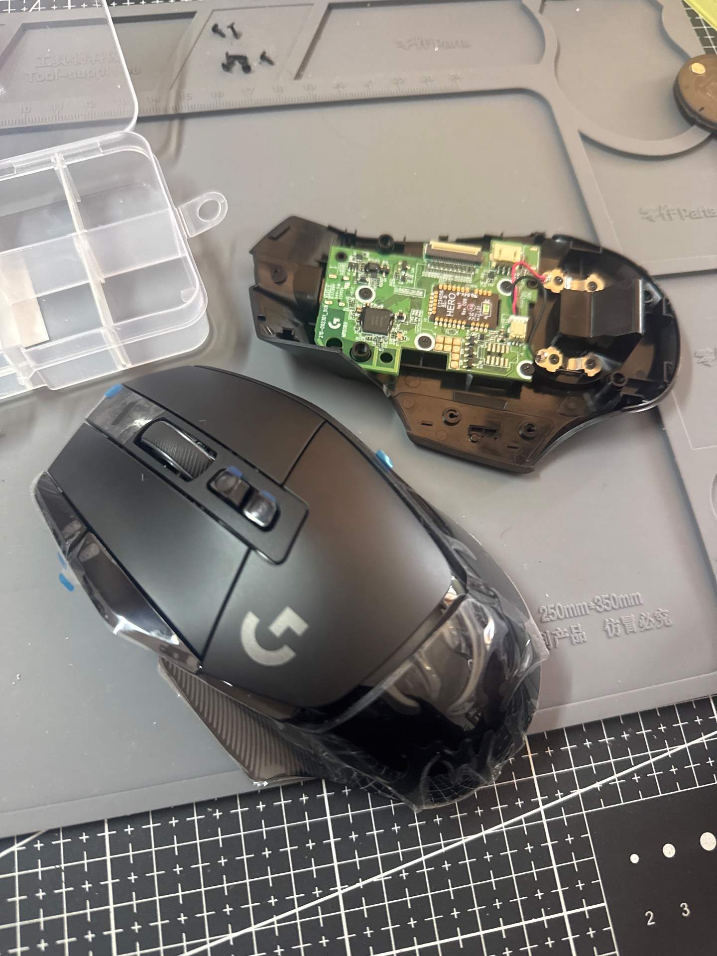 【顺丰发回】内蒙古鄂尔多斯客户罗技g502x更换上壳子底壳子超声波清洁➕换 耐用的微动（白点 100M） 实拍图 2