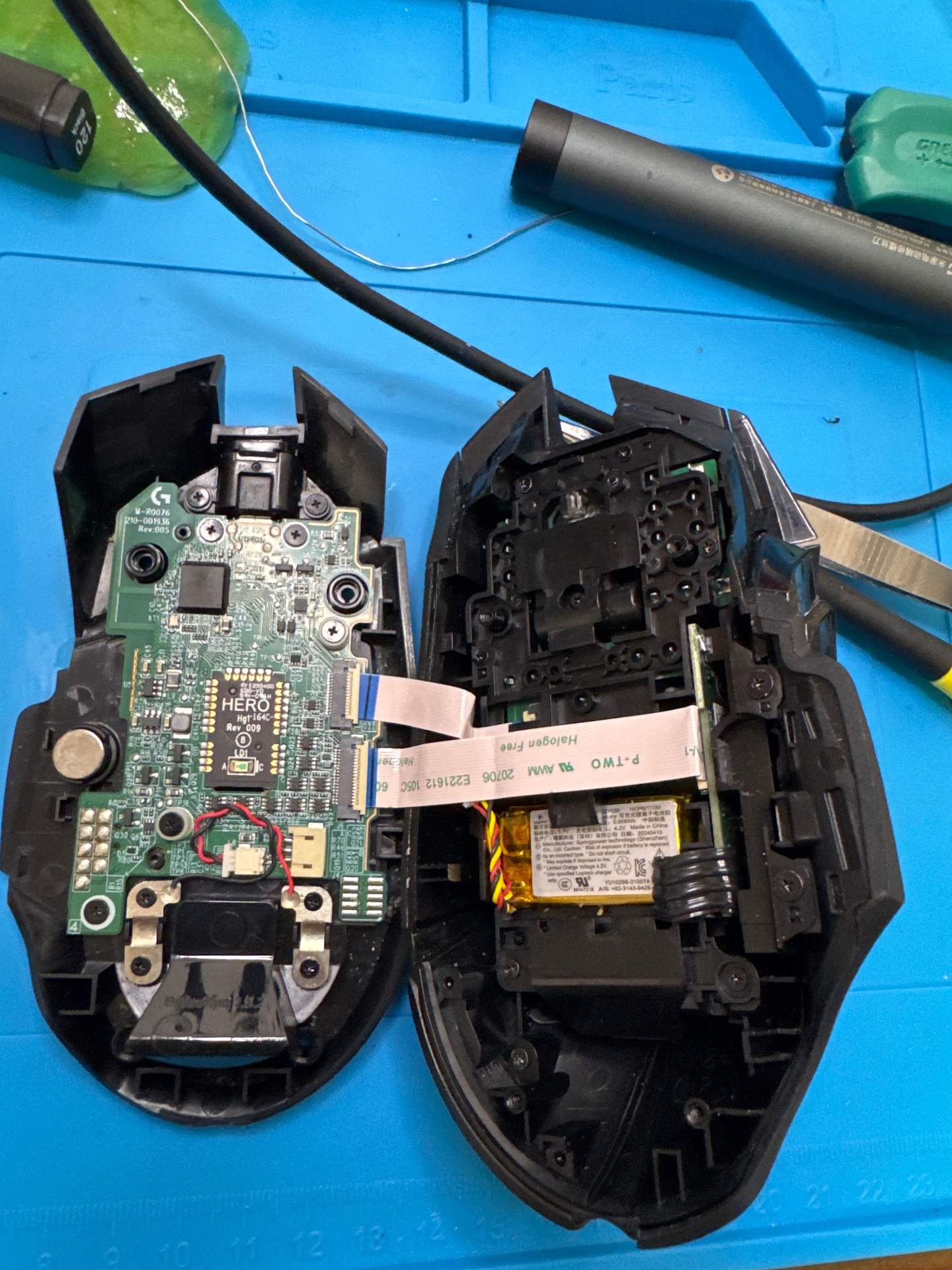 G502侧键双击，有时候不双击，喷了wd40就能好，然后过两天又双击，需要维修 实拍图 3