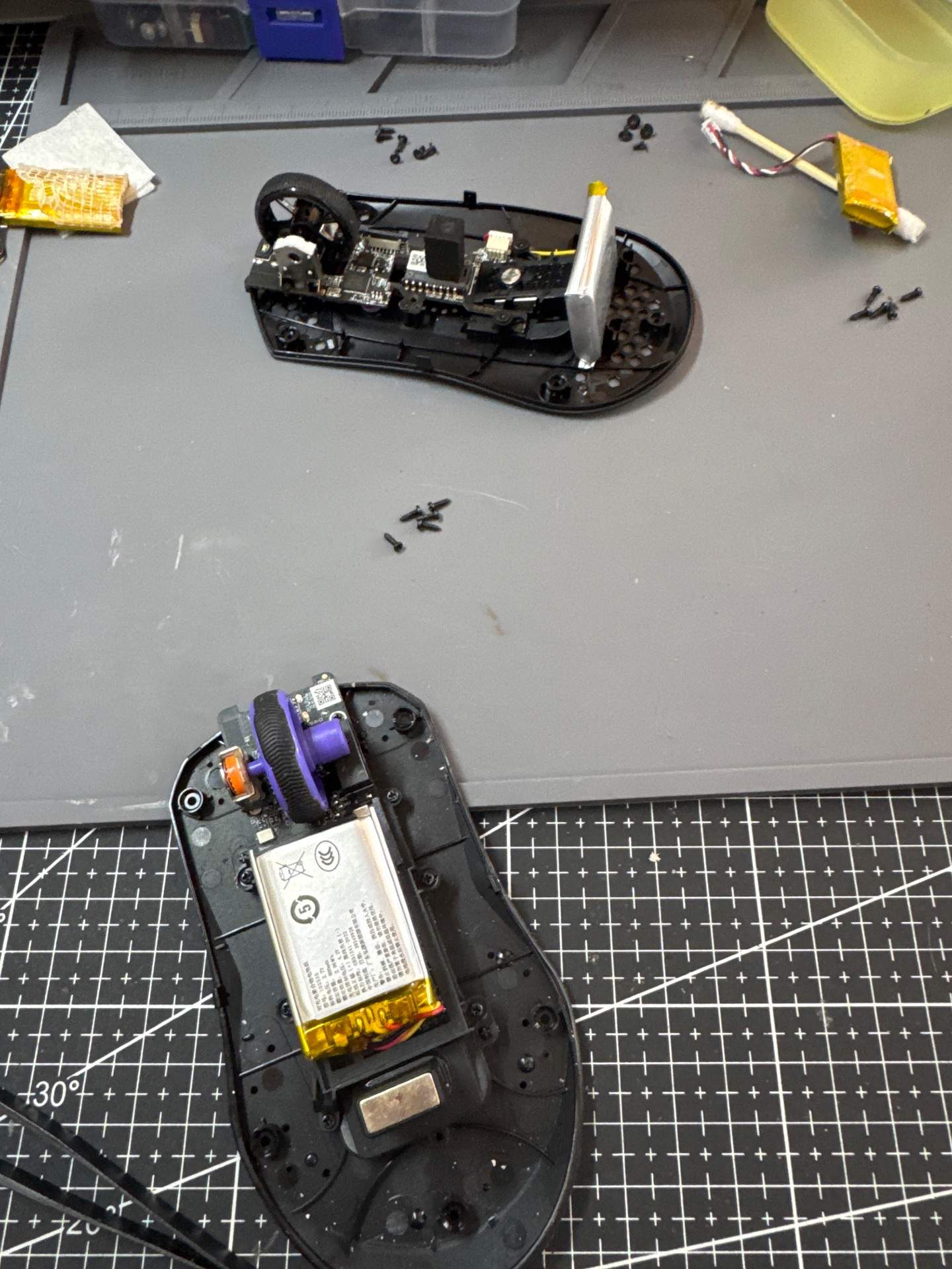雷柏Vt7 Vt9 两个鼠标换滚轮 编码器 实拍图