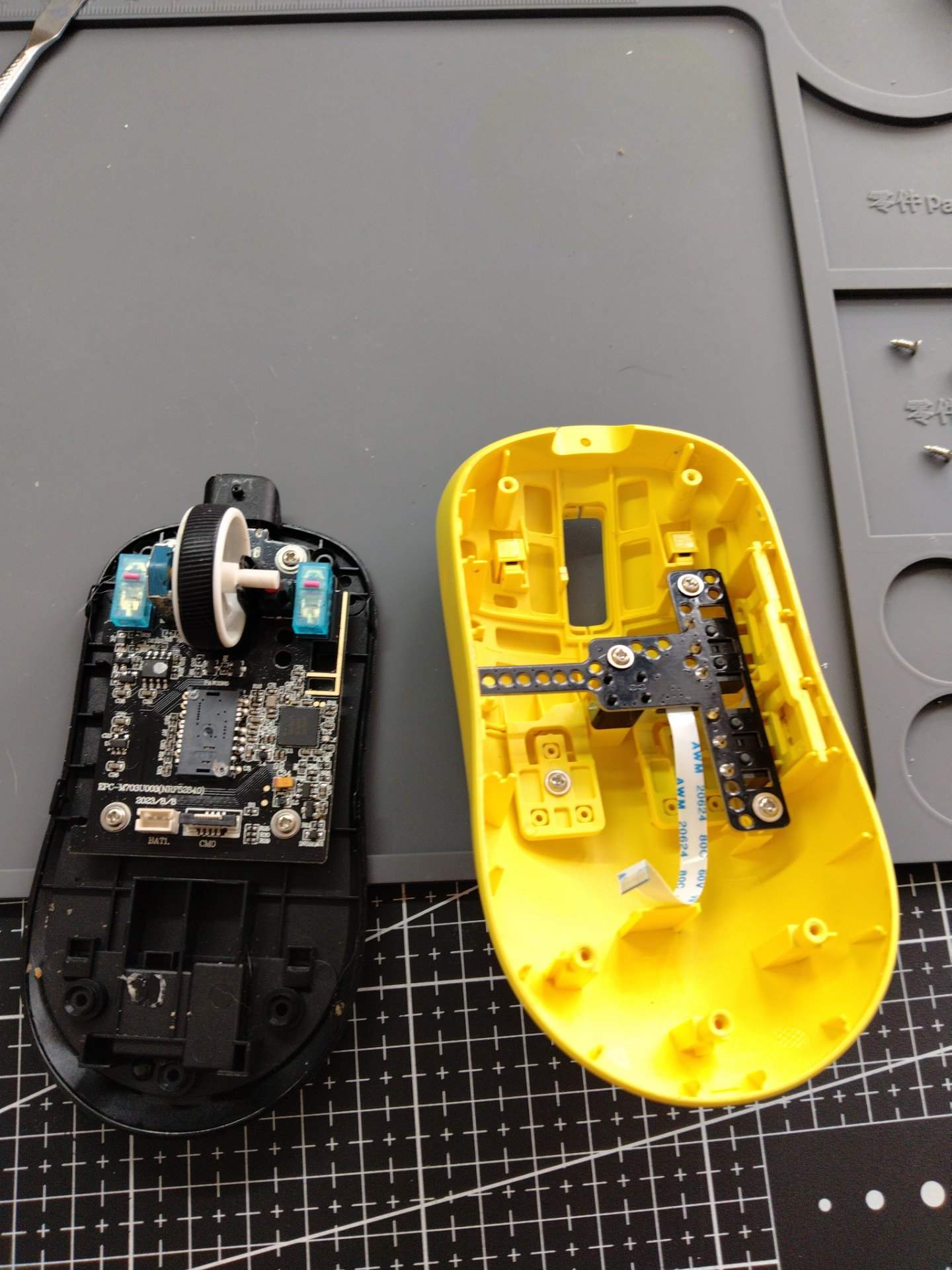 迈从 A5V3 更换左右紫金微动+清洁 实拍图